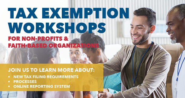 Tax Exemption Workshop Flyer Tax Exemption Workshop Flyer